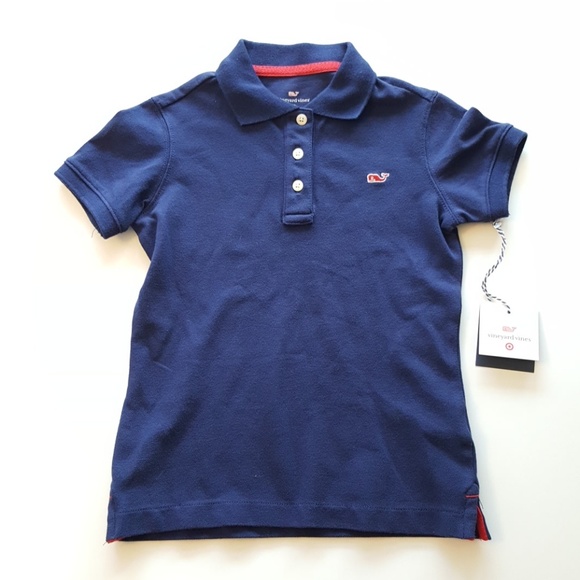 Vineyard Vines for Target Toddler Girls Navy Blue Polo Shirt New